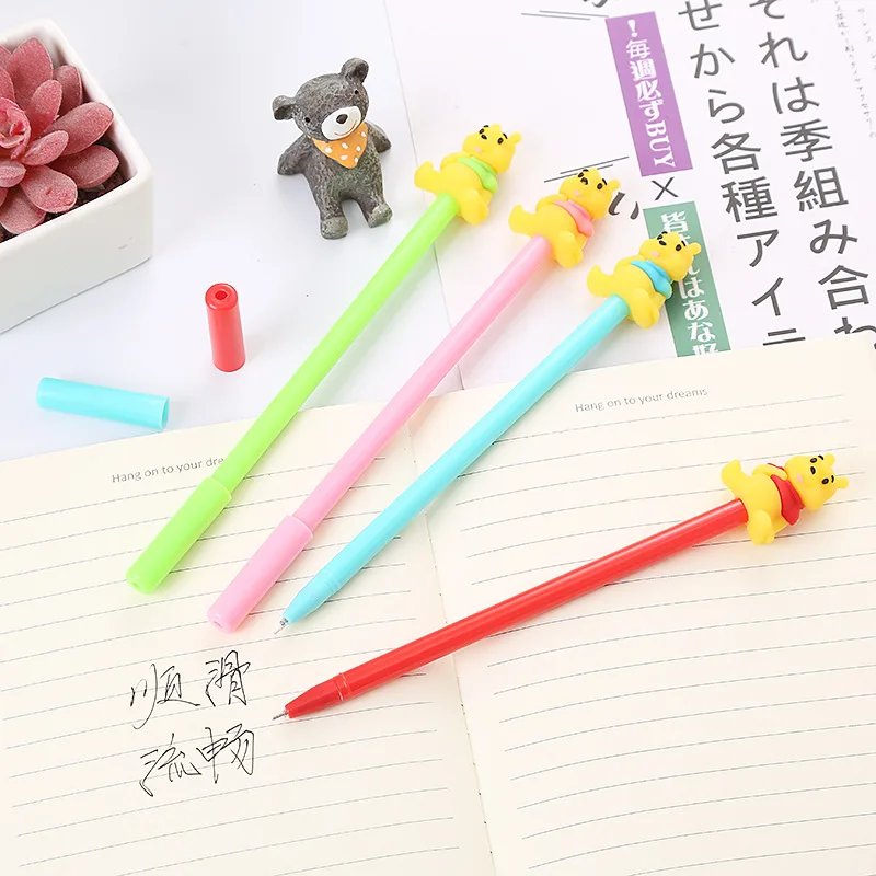 

20 Pcs Creative Bear Gel Pens Set Cartoon Student Pen Cute Office Korean Stationery School Supplies