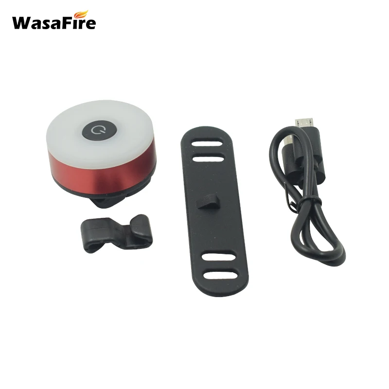 WasaFire Bicycle Tail Light USB Rechargeable Bike Rear Light Mini Flash Taillight Safety Warning Lights Cycling MTB Back Lamp