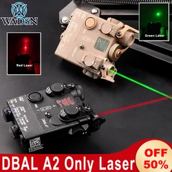 WADSN Tactical Indicador de Ponto Vermelho, DBAL A2 Ponteiro Verde Laser, Airsoft DBAL-A2, Caça Scout Luz Fit, 20mm Trilho