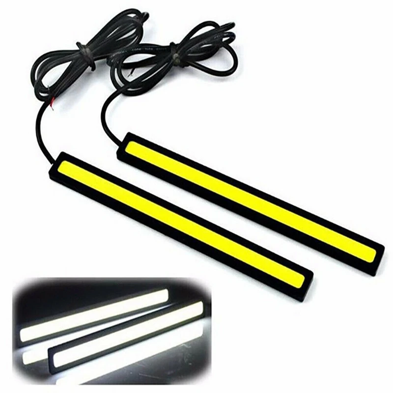 10X 12V Waterproof DRL LED Strip Lights Bars Camping Caravan Boat Car COB-White