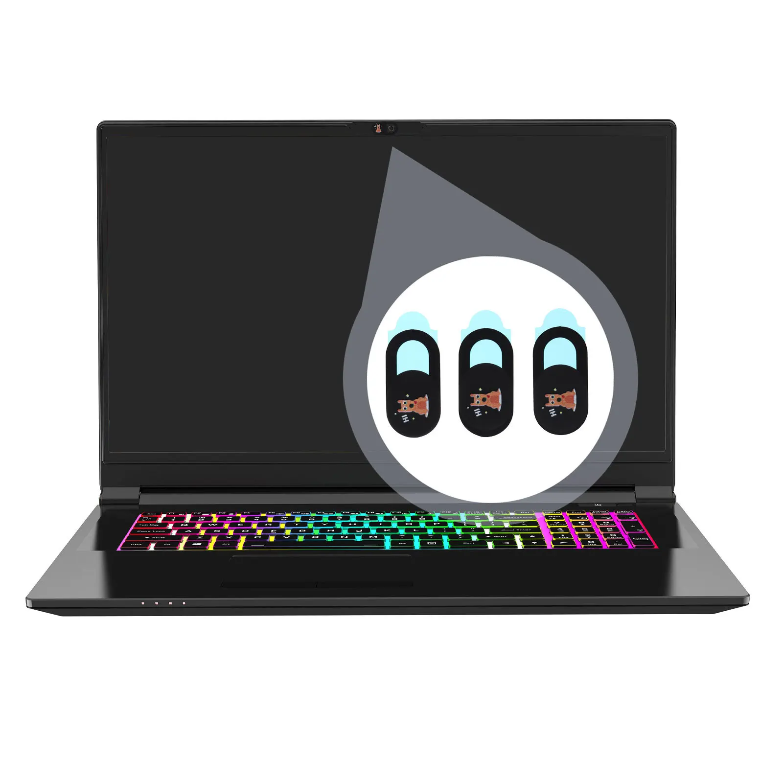 

3Pcs Webcam Privacy Cover Anti-Hacking Anti-Peeping Phone Laptop Camera Protector Durable Easy Install Small Size