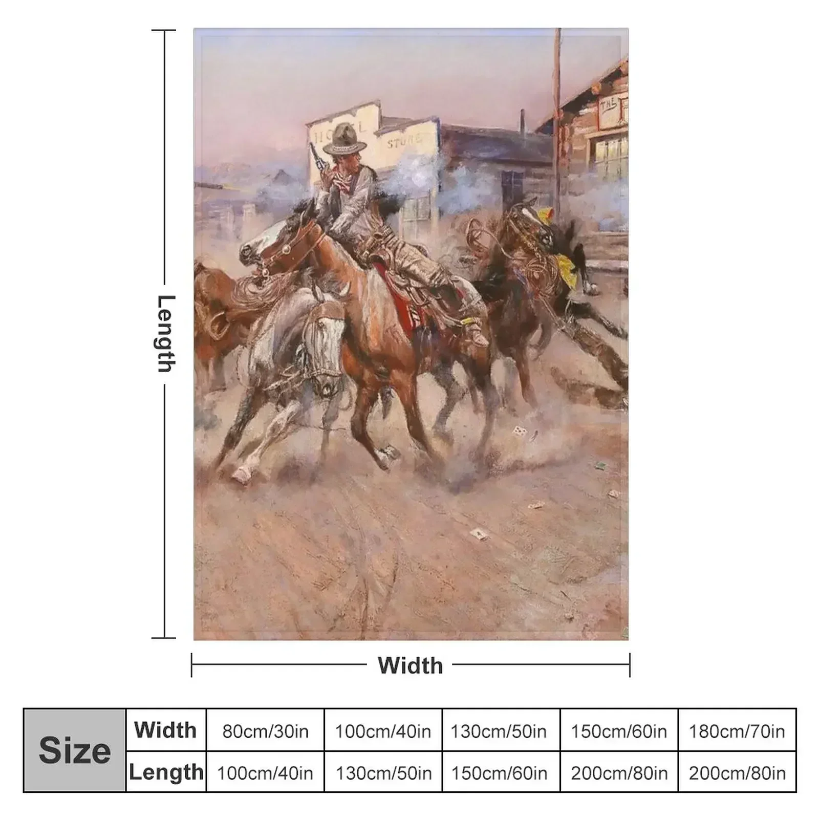 “Smoke of a ‘45” by Charles M Russell Throw Blanket Thin for winter Flannels anime Luxury Thicken funny gift Blankets