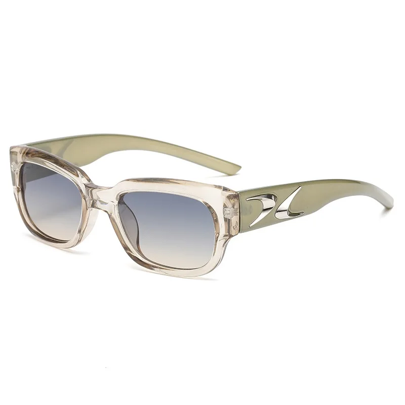 Occhiali da sole quadrati donna uomo occhiali da sole incredibili sfumature verdi Designer di lusso di marca Vintage Retro UV400 Oculus Femme Gafas