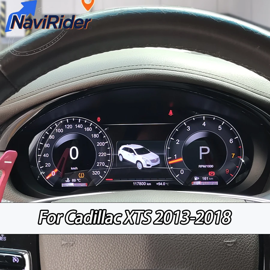 12.3 بوصة لوحة القيادة الرقمية Carplay لكاديلاك XTS 2013-2018 LCD عداد السرعة أداة العنقودية عرض قمرة القيادة الافتراضية #1