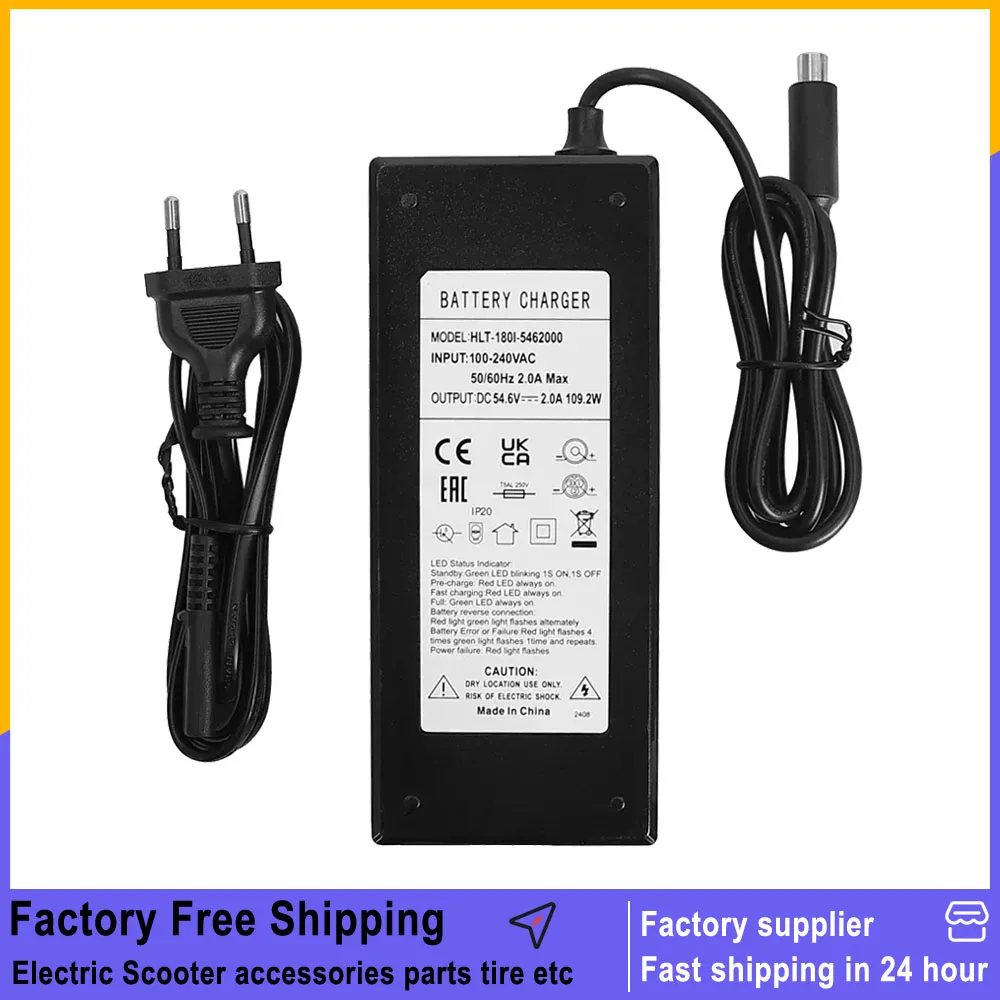 54,6 V 2A Batterie Ladegerät für Kugoo Kukirin G2 Pro KUGOO Kukirin G2 MAX Elektrische Roller Ladegerät Ersatz Zubehör teile