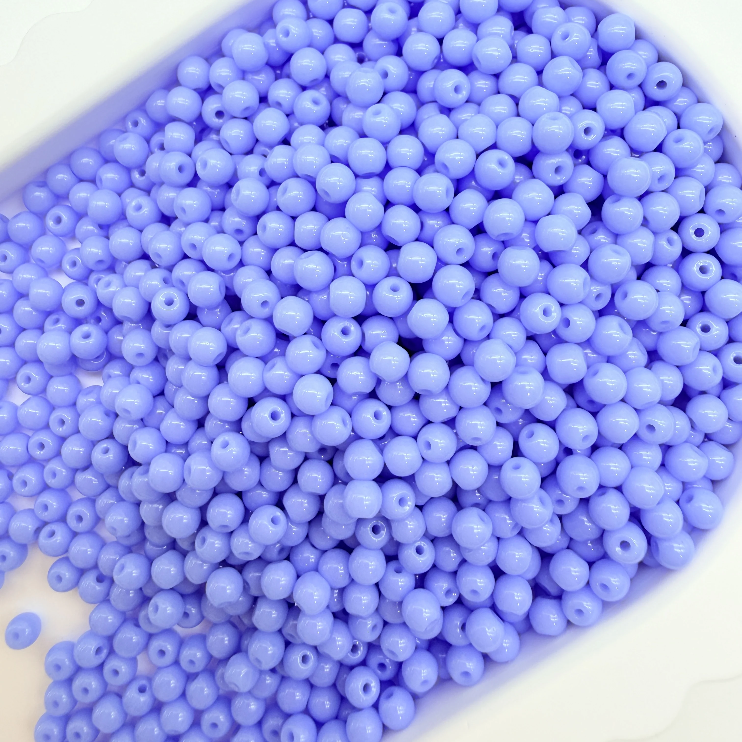3mm Purple Blue Rice Shape Mini Seed Beads 300-2400pcs Smooth Round Loose Beads Bulk Jewelry Making Bracelet Beading Accessories