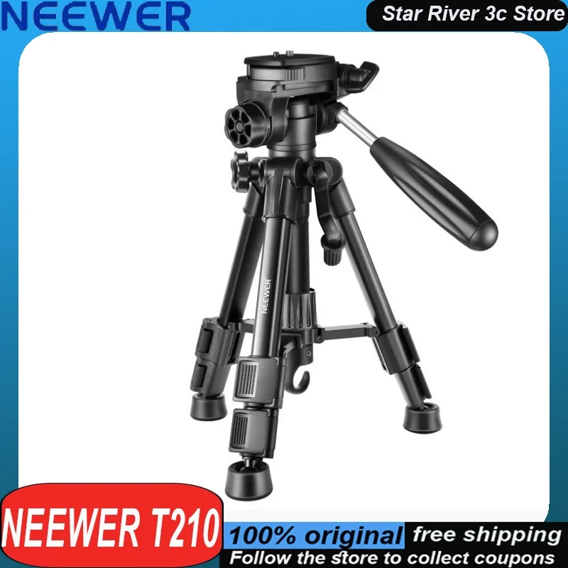 

Neewer T210 Camera Mini Tripod Aluminum Alloy 360 Degree Dial Customized Camera Mount For Shooting
