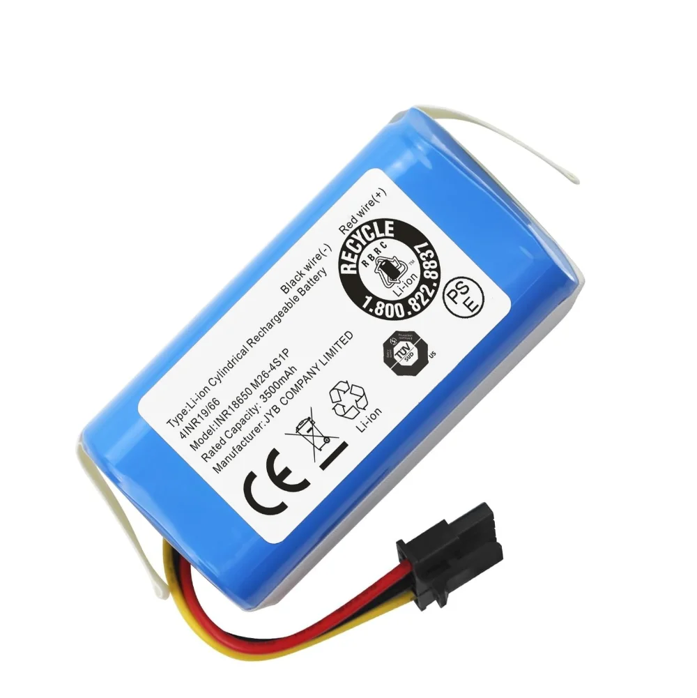 بطارية بديلة 3500 مللي أمبير 14.4 فولت لـ Eufy L50 L60 L60 Hybrid SES متوافقة مع iRobot Roomba Combo Essential Y0110 Y011020