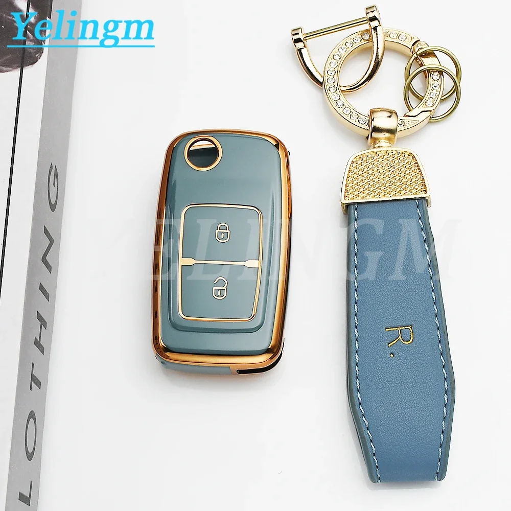 Funda de TPU para llave de coche Shell Fob para Chery Fora, Elara, A5, A1, Ego, Tengo, A3, Cielo, T11, M11, A13, E5, Tiggo, E5, Fulwin, Cowin, EASTER 3, 5, Chance