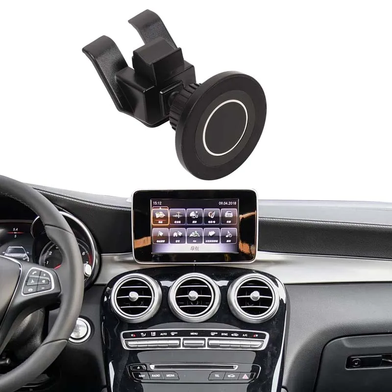 

Hot Magnetic Car Phone Holder Rotatable Cell Phone Mount Mobile Phone Stand For Mercedes Benz C Class W205 GLC X253 2015-2018