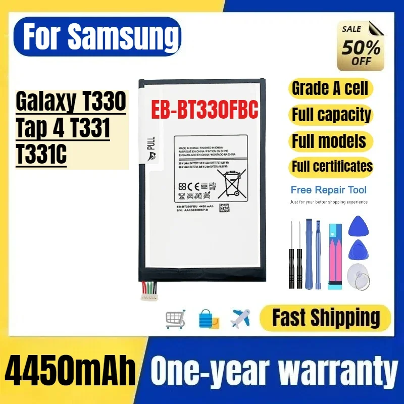 EB-BT330FBC for Samsung Galaxy T330 /Tap 4 T331 T331C Tablet Battery High Quality  Replacement Bateria Grade A Cell with Tools