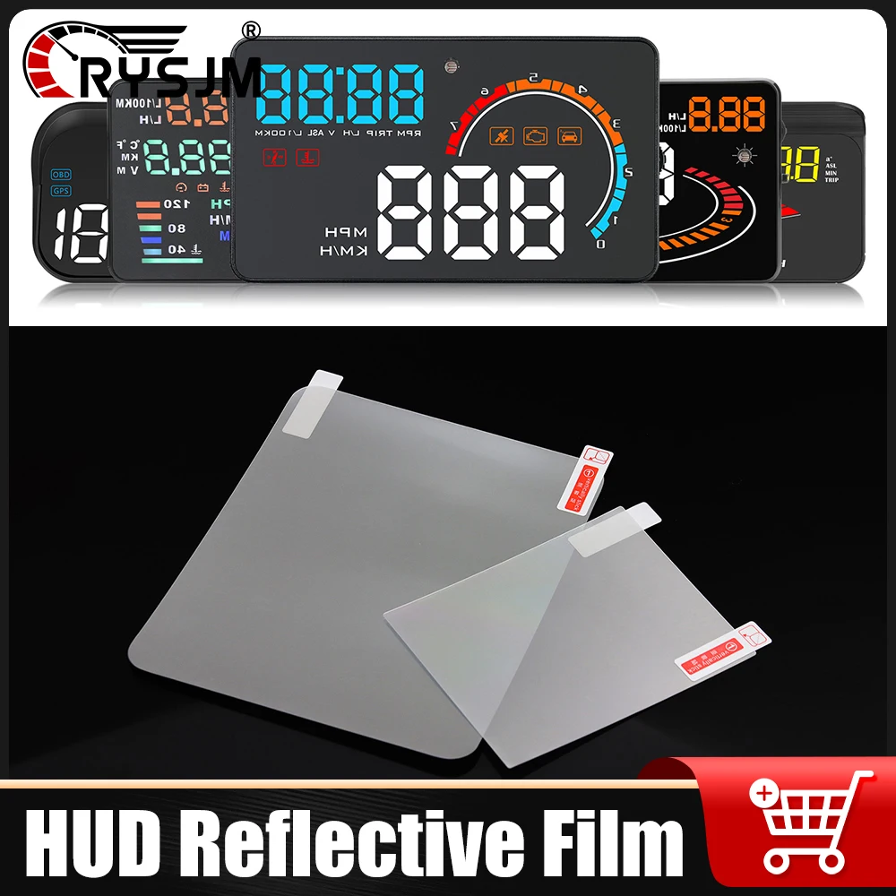 1 Stück HUD Hochauflösende Reflektionsfolie Head-Up-Display Schutzfolie Reflektierender Bildschirm Auto-Zubehör 125*150mm / 80*100mm