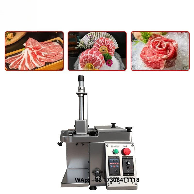 Commercial Fully Automatic Lamb Roll Slicing Machine Beef Roll Slicing Machine High-quality Fresh Meat Slicing Machine