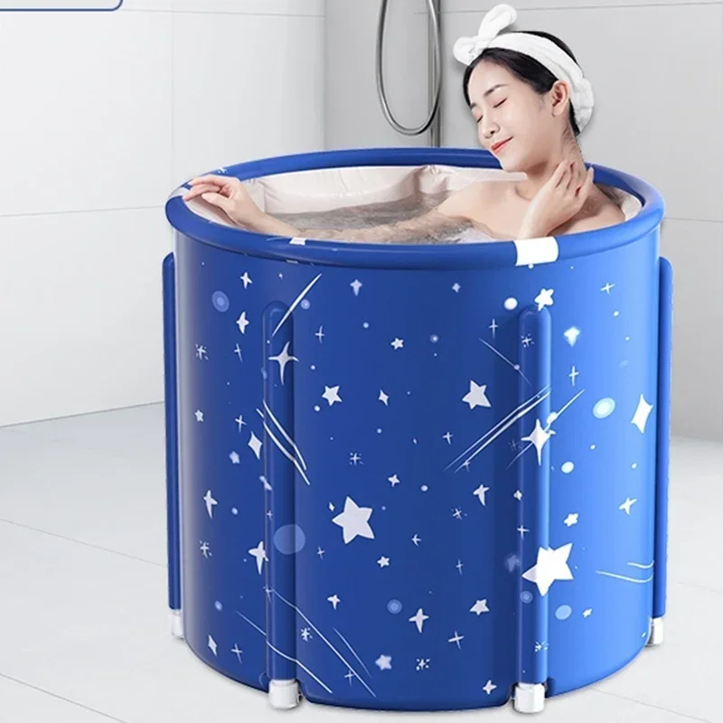 Spa Pedicure Tub Bath Tub Plastic Portable Bath Barrel Bathtub Mobile Cover Banheira Inflavel Adulta Household Bathtub Alberca