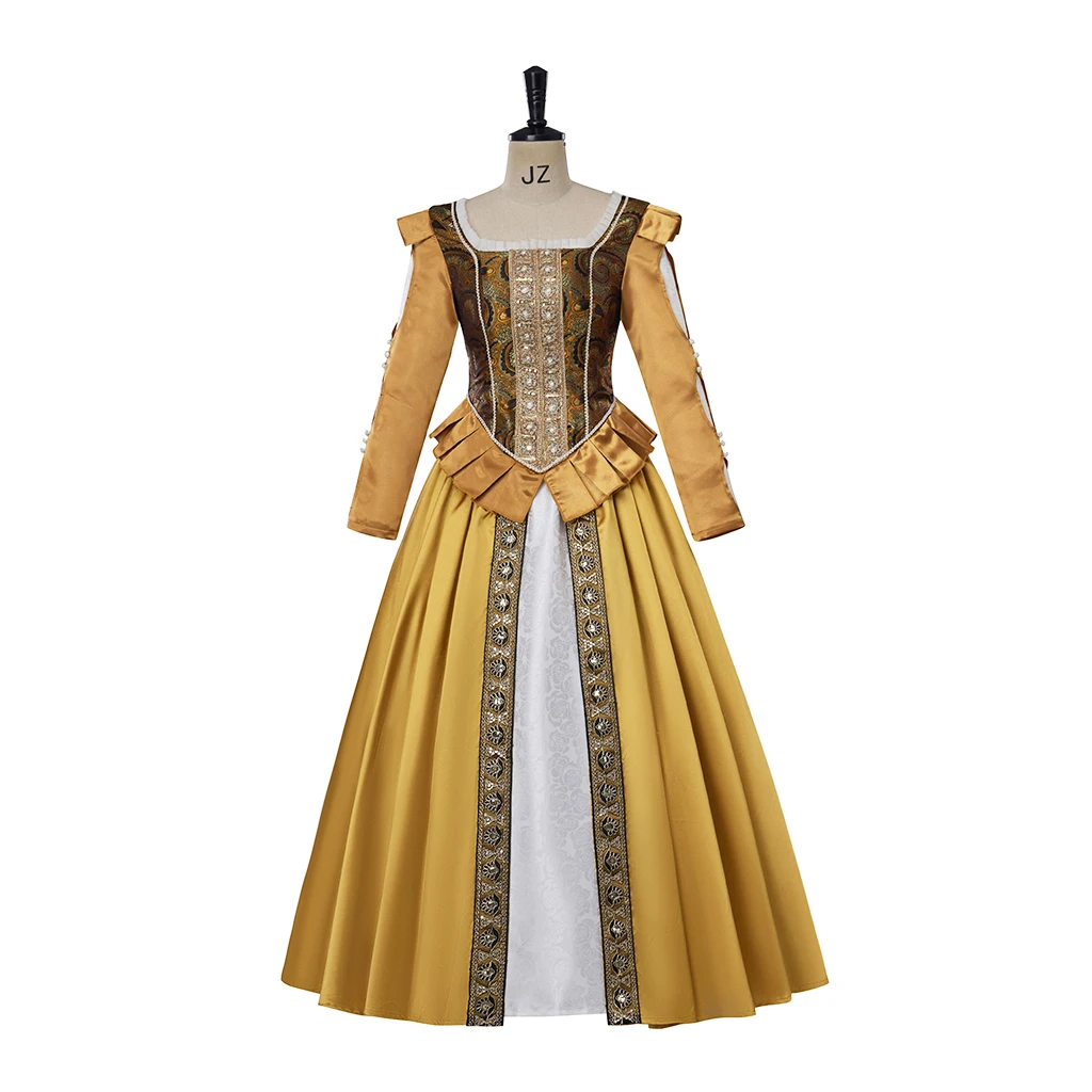 Женский костюм для косплея игра Анна хенриетта желтое платье принцессы наряд на Хэллоуин Карнавал Белль