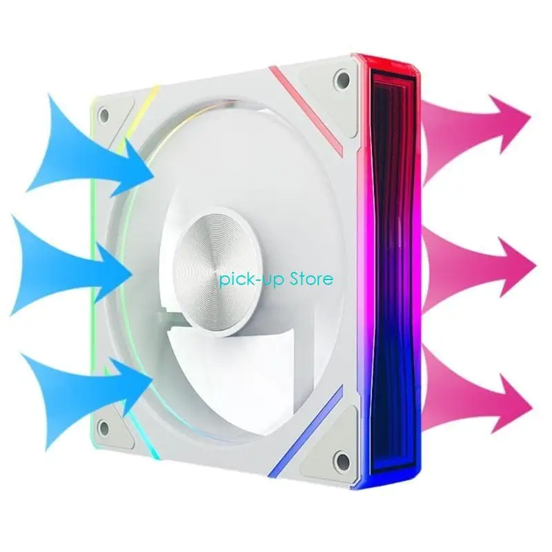 Q5WA Desktop Computer Radiator Koeling 4pin PWM Quiet Argb Fan DC12V Chassis Fan