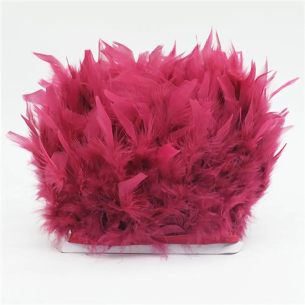 

1 метр, натуральные турецкие перья для свадебной вечеринки, украшение для шитья, лента, кисточка, отделка перьев, домашний декор, 10-15 см, ткань для одежды