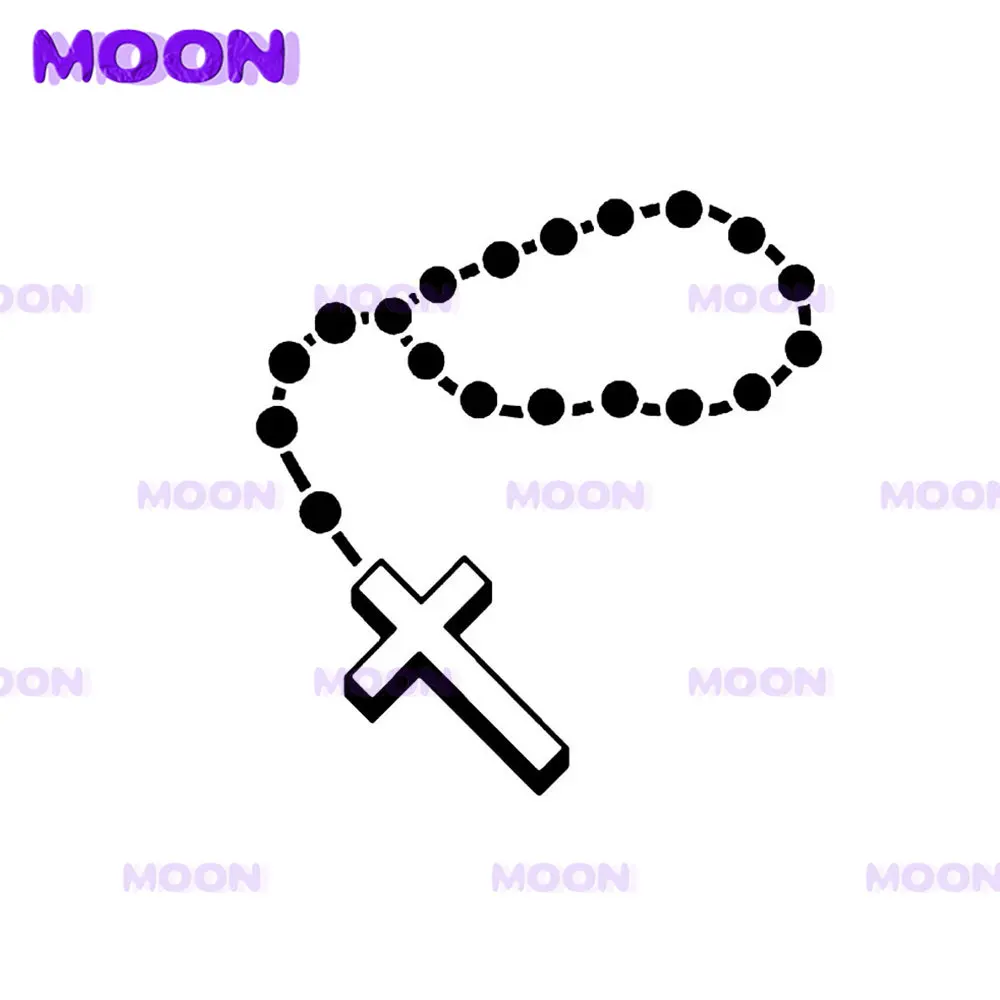 Christ Chain Cross Car Stickers and Decals for Car Laptop Mug Stickers Vinyl Waterproof Decorative Accessories Detachable