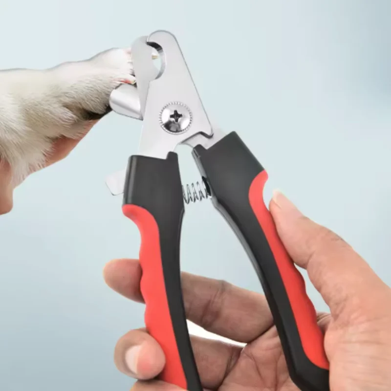 Professional Pet Nail Clippers for Dogs Cats with Safety Guard Stainless Steel Scissors Nail Pliers for Pet Claw Care Grooming - view 5