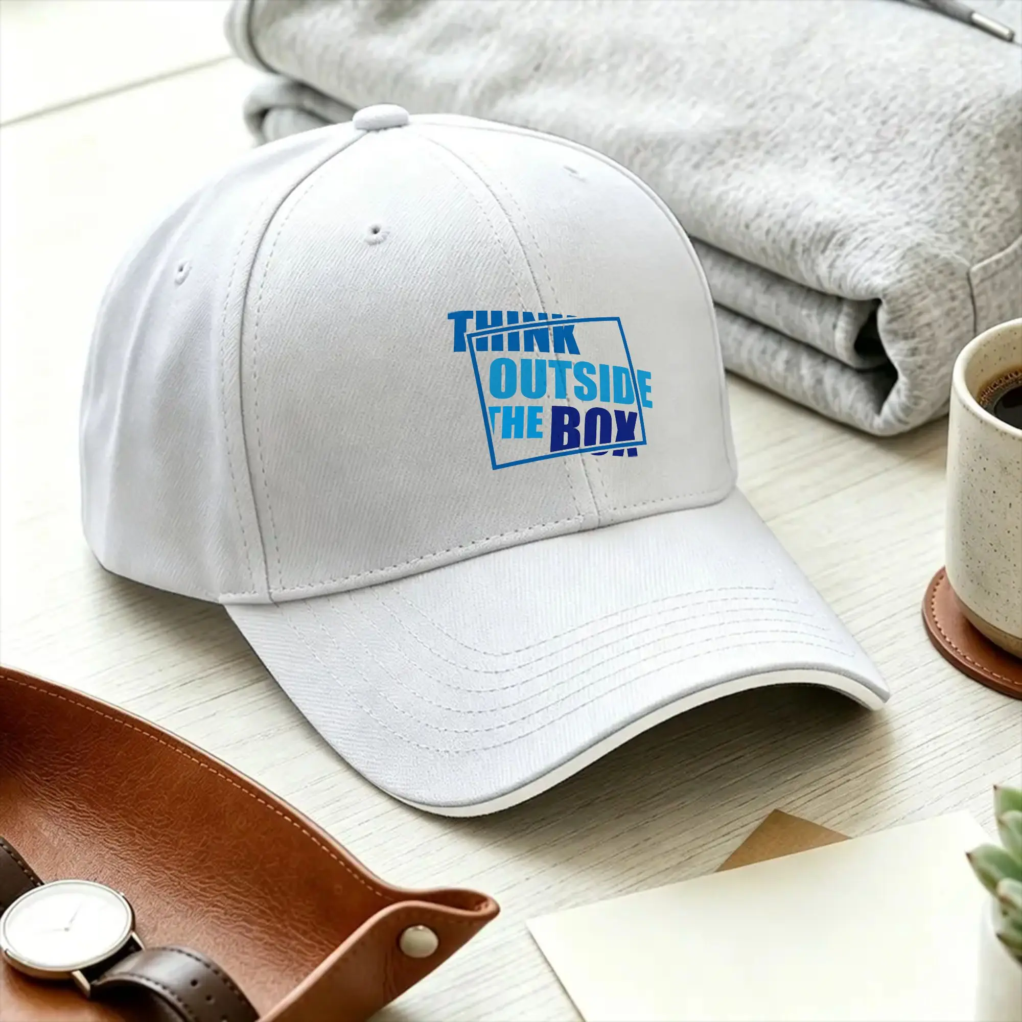 Think Outside the Box Casual Baseball Cap  Outdoor Gym Trucker Hat Spring Sun-Proof Unisex Men y2k Cool Snapback Cap
