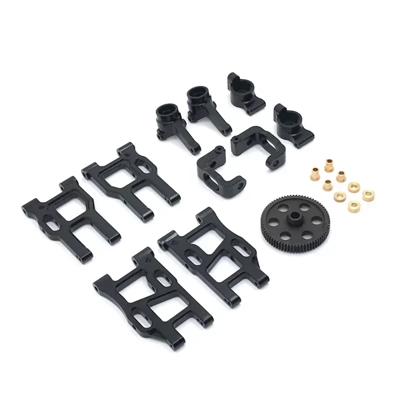 

10 Pieces Front Rear Lower Arm Set Parts Arms for LC Racing Ptg-2 1/10