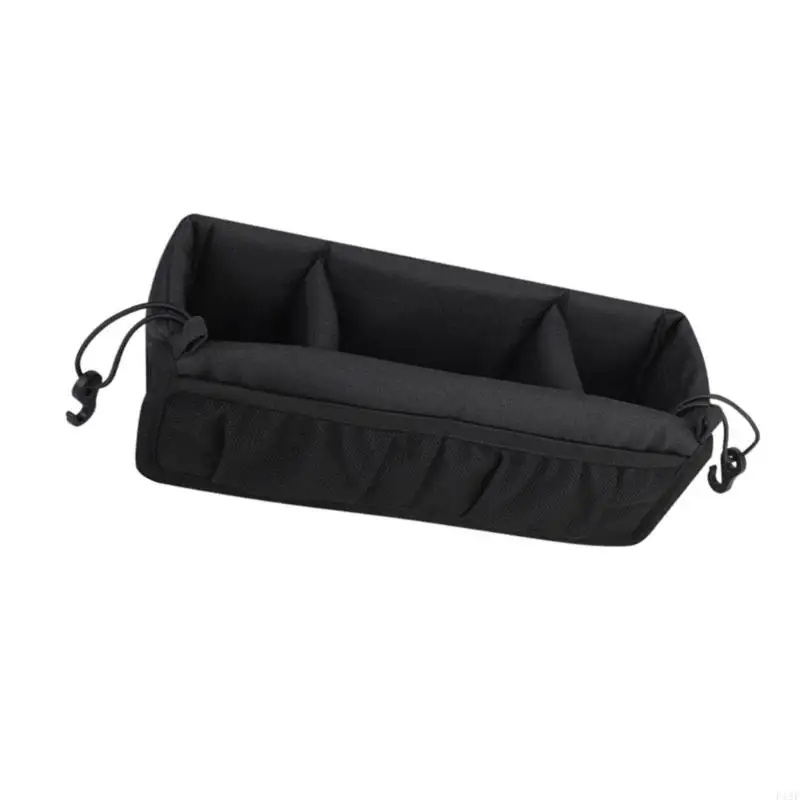 Multifunktionale Hängetasche zur Aufbewahrung von Kinderwagen mit geräumigem Fach für Babyflaschen, Spielzeug, Snacks, sichere