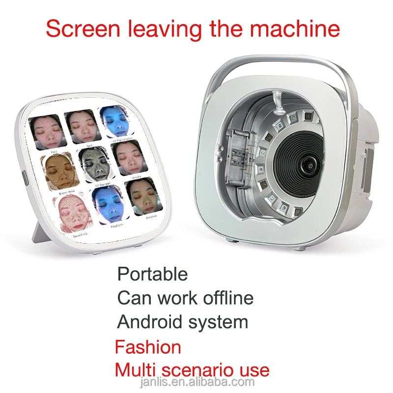 Compact Facial Skin Analyzer for On-the-Go | 3-Min Scan & Custom Skincare Report  Affordable Handheld Skin Scanner