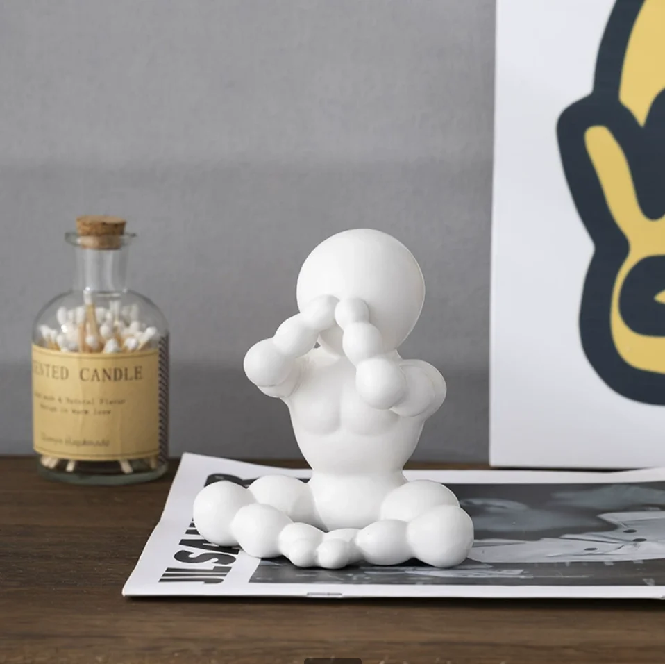 

Modern minimalist and creative ceramic lady ornaments, foyer living room desk, birthday gifts for boys, girls, and students