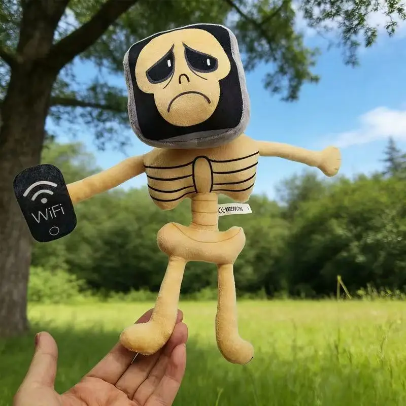 

Милая плюшевая игрушка-череп ручной работы, мультяшная аниме-кукла, подушка-игрушка, украшение для дома, подарок на день рождения для детей