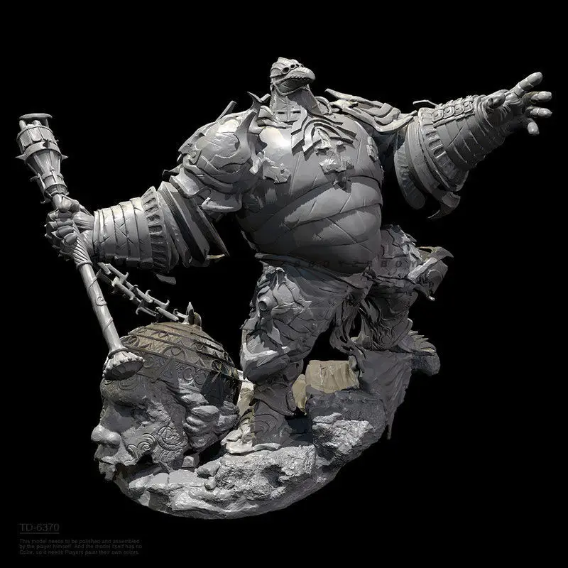 38mm 50mm Dark Fantasy Alienated Body Warrior 3D Printed Resin Coloring Figurines DIY Painting Self-assembly Miniatures