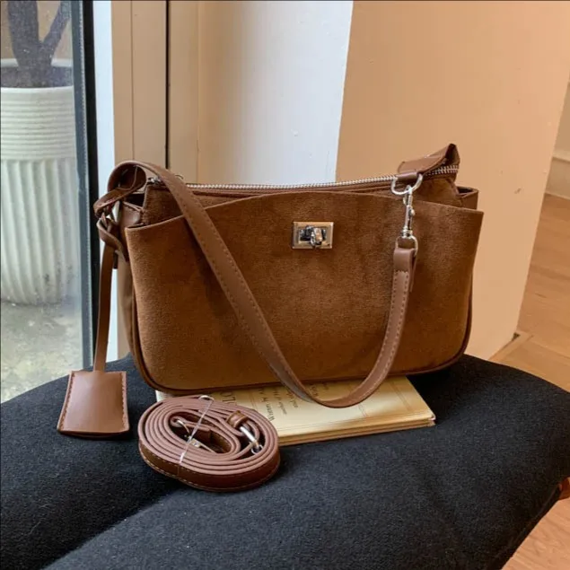 

2025 Winter Minimalist Square Bag, Textured Top Handle Purse for Women, Vintage Shoulder Tote, Casual Day-to-Night Bag, Fashion