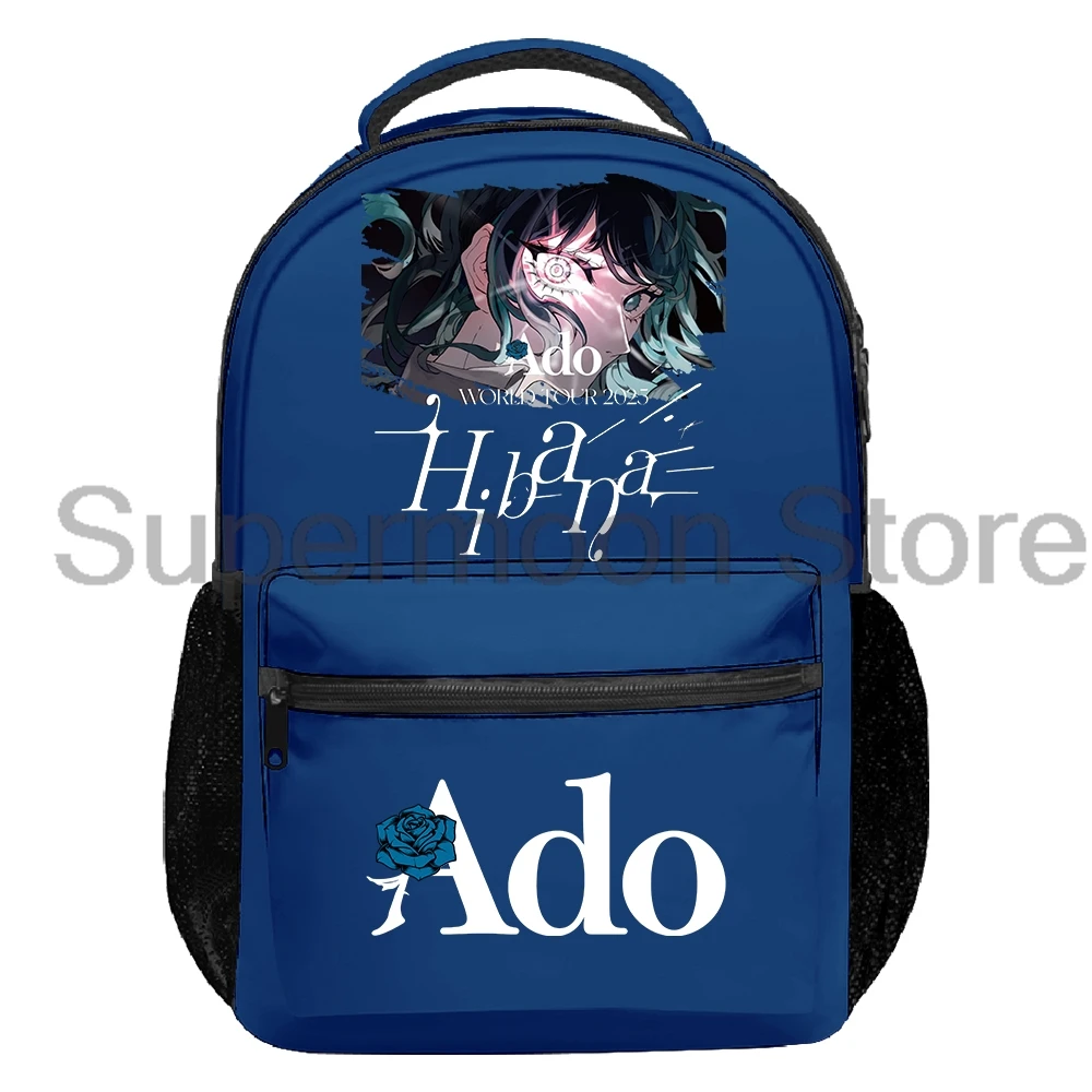 

Ado Merch Backpack 2025 Hibana Tour Women Men Rucksack Harajuku Packsack Casual Daypack Outdoor Travel Bag