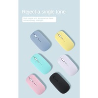 2.4GHz Wireless Bluetooth Mouse 1600dpi Macaron Colour Optical Mouse Ergonomic Design Gaming Computer Mouse for Laptop IPad