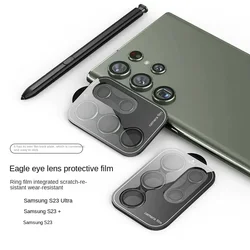 2023New For Samsung Galaxy S24 S25 Ultra Camera Protector Metal Lens Ring Tempered Glass For Galaxy S23ultra S23+ Plus Cover Cap
