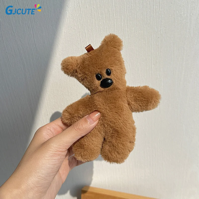 

1 шт. детская женская сумка, аксессуары «сделай сам», милый маленький мишка тедди, плюшевая игрушка, подвеска, милый автомобильный брелок