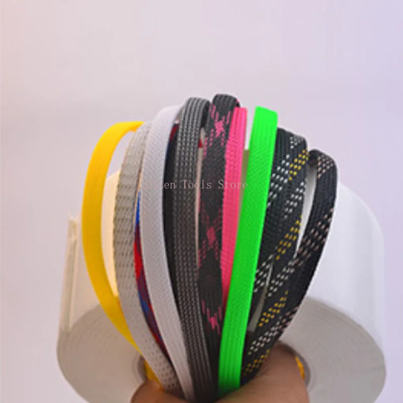 PET Nylon Woven Mesh Tube Three Weave Encrypted Shock Absorber Sleeve Tubes Flame-retardant and Wear-resistant Mesh Pipe 3~30mm