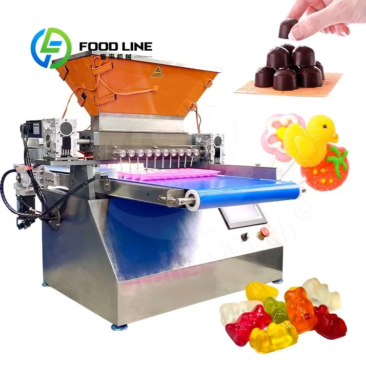 New Design Gummy Candy Maker Cane Apple Licorice Large Jelly Make Production Machine Lollipop Trade