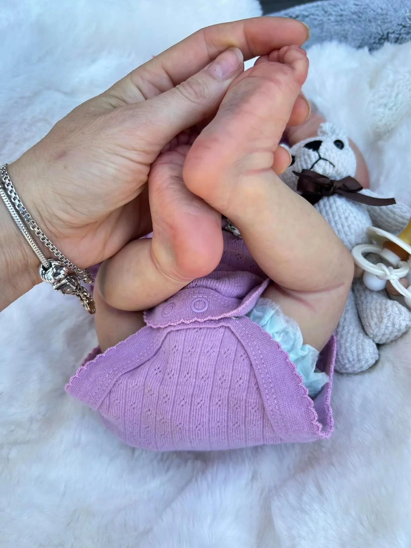 NPK 19-inch Newborn Baby Reborn Doll - Pascale Soft Body Lifelike Cuddly 3D Skin Multiple Layers Painting Realistic Touch