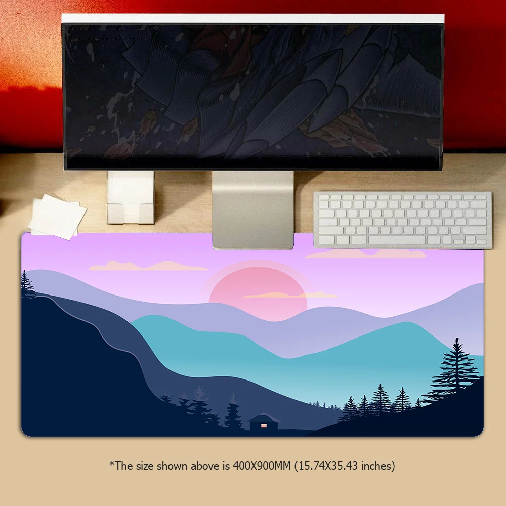 

Cute Moon Mouse Pad Gamer Mat forest Mousepad XXL Mouse Mat Large Keyboard Mat Desk Pad Mousepads For Computer Laptop Mouse Pads