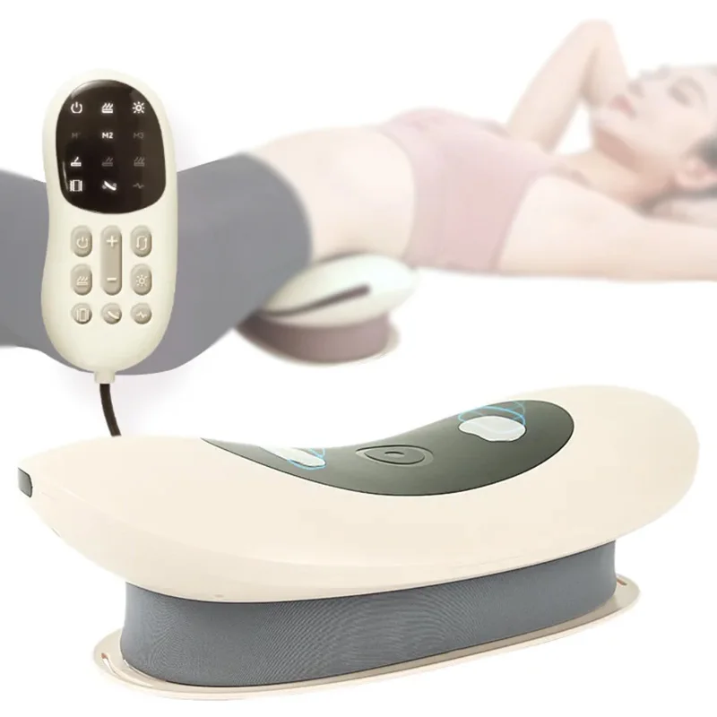 Electric Lumbar Traction Massager Adjustable Vibration Waist Spine Support Back Massage Machine Waist