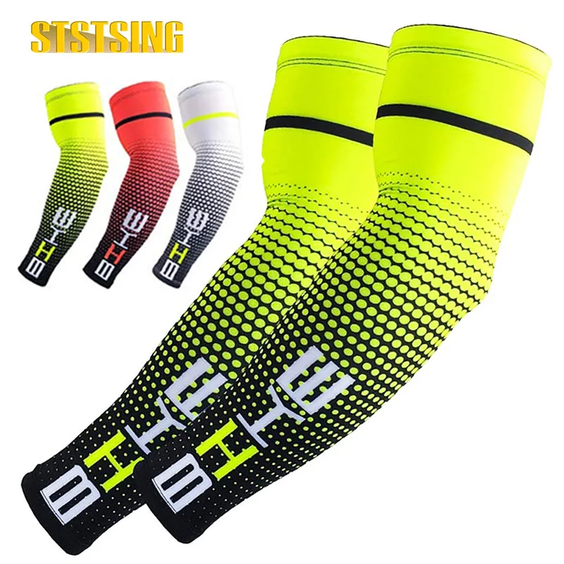 1 Pair Cooling Lightweight and Breathable Sun Sleeves UV Protection Sunblock Arm Tattoo Cover Sleeves Cycling Driving Running