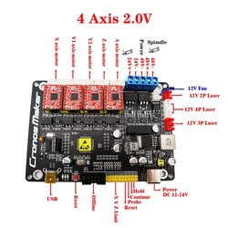 CNC-USBレーザー切断機,3軸ステッピングモーター,2軸,CNC 3018 grbl,1.1