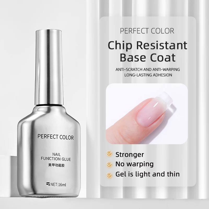 PERFEKTE FARBE, 16 ml, kein abwischbares Gel-Decklack- und Grundlack-Set – glänzende Oberfläche und langlebig, Soak Off LED-Nagellampe, Gel-Basislack – Detail 18