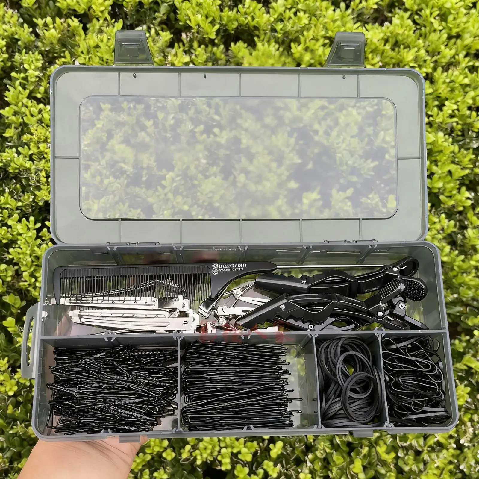 Boîte de rangement d'outils pour cheveux, mallette de rangement d'outils de coiffure pour bureau et maison