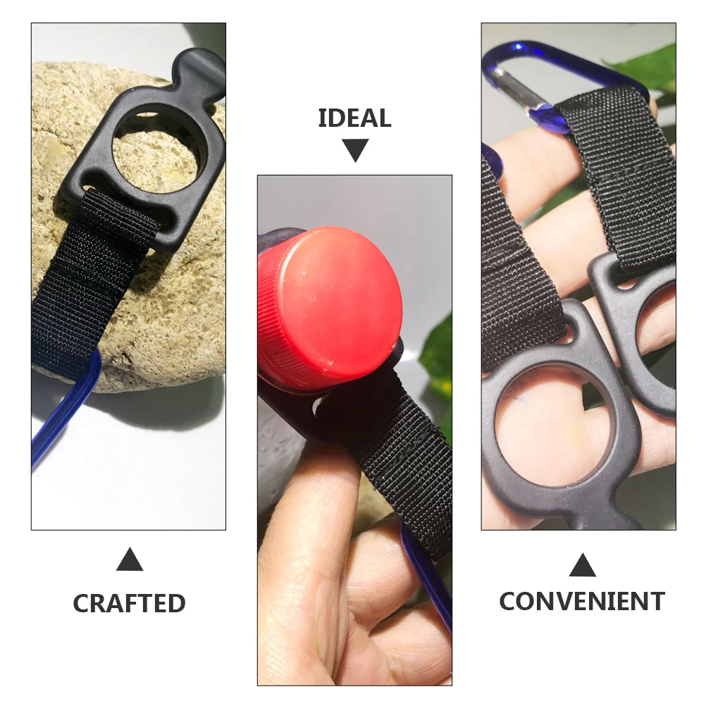 

20Pcs Mineral Water Bottle Buckles Portable Lightweight Durable Outdoor Climbing Hiking Bottle Hook Camping