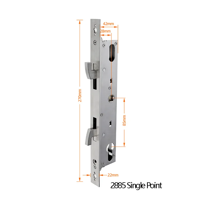 2085 2885 3585 4585 قفل الجسم قفل ذكي نقر مع هوك للأبواب المنزلقة الألومنيوم #3