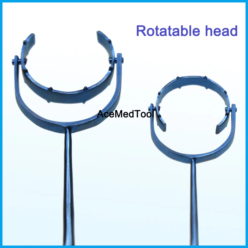 Fine Titanium Thornton Fixation Ring Swivel Head Eye Ring Fixator Micro Ophthalmic Surgery Instrument