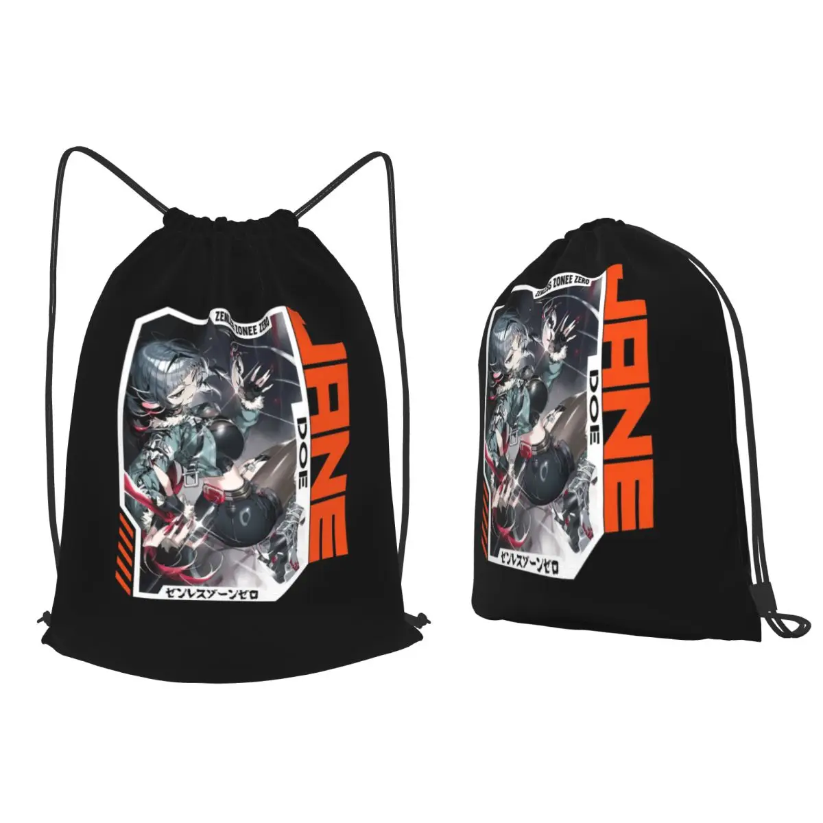 Jane Doe - Zenless Zone Zero Backpacks Portable Drawstring Bags Shoes Bag Book Bags for Man Woman Students