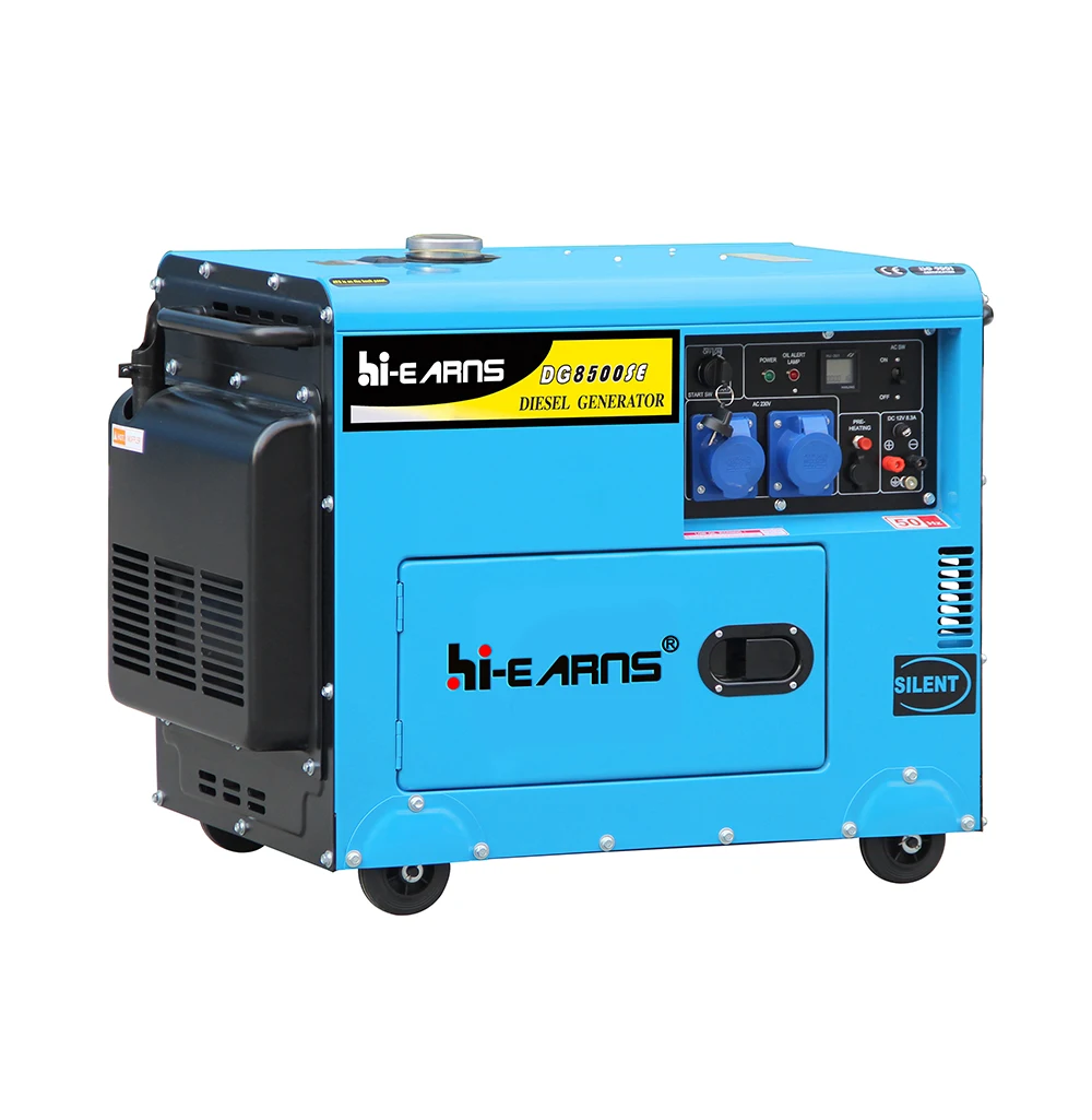 

Hiearns Digital Control Panel Silent Model diesel Generator 6KW