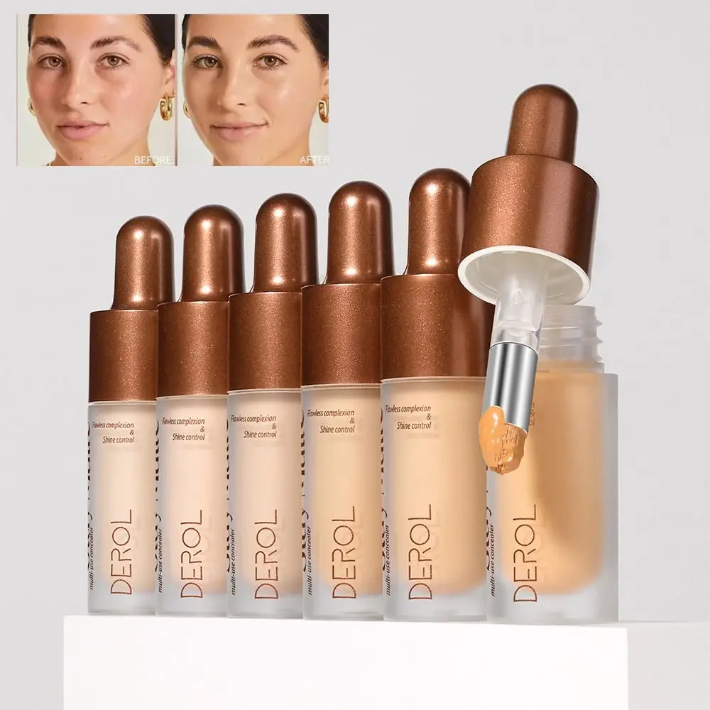 Long Lasting Liquid Concealer Cream Smooth Makeup Full Coverage Concealer Moisturizing Full Coverage Face Scars Acne Cover